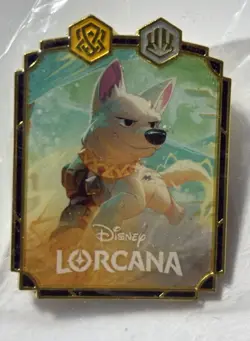 Disney Lorcana Archazia's Island Bolt Superdog Promo Pin - NEW - Image 1