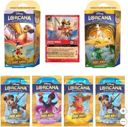 Disney Lorcana Costco Inklands Bundle Box Pirate Mickey Mouse Foil Promo New ! - Image 2