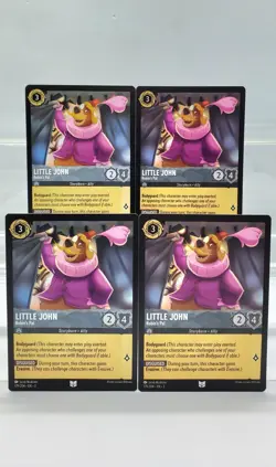 Disney Lorcana Little John - Robin's Pal 179/204 4 Cards Playset Into the Inklan - Image 1