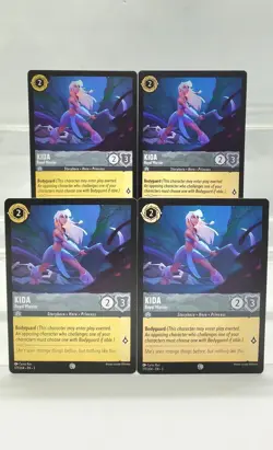 Disney Lorcana Kida - Royal Warrior 177/204 4 Cards Playset Into the Inklands - Image 1