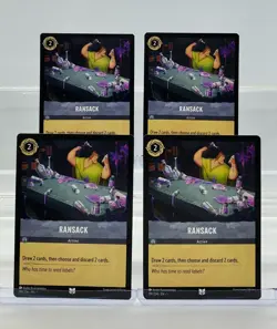 Disney Lorcana Ransack 199/204 The First Chapter Uncommon 4 Cards Set - Image 1