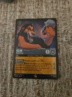 Scar Finally King 175/204 Legendary Disney Lorcana Fabled Non Foil - Image 1