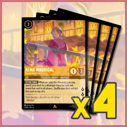 Disney Lorcana TCG: ALMA MADRIGAL - FAMILY MATRIARCH x4 Ursula's Return Rare - Image 1