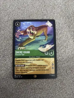 Shere Khan Fearsome Tiger 88/204 Whispers in the Well Disney Lorcana - Image 1