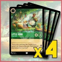 Disney Lorcana: 2024 Little John Camp Cook 71/204 x4 | Uncommon - Image 1