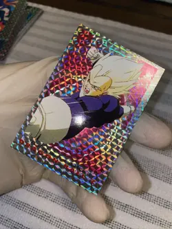 Dragon Ball Z DBZ 1989 Trading Card Bird Studio Series 2 Holo Prism #70 Vegeta - Image 1