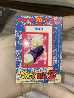Dragon Ball Z DBZ 1989 Trading Card Bird Studio Series 2 Holo Prism #70 Vegeta - Image 2