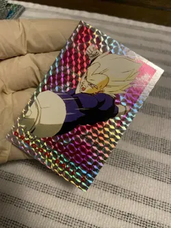 Dragon Ball Z DBZ 1989 Trading Card Bird Studio Series 2 Holo Prism #70 Vegeta - Image 3