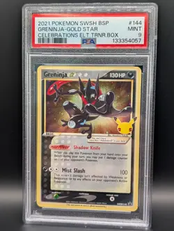 Pokemon Greninja Star SWSH144 SWSH: Sword & Shield Promo Cards Holo PSA 9 - Image 1