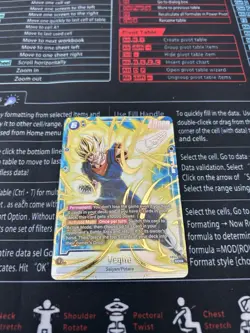 Dragon Ball Super Card Game Vegito FB04-130 SCR Gold Holo Foil - Image 1