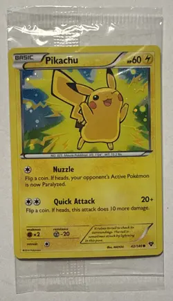 Pokemon Card - Pikachu XY 42/146 - Holo - Movie Promo - Factory Sealed - Image 1
