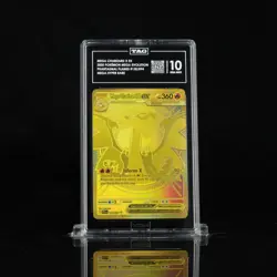 Mega Charizard X ex Gold Phantasmal Flames 130/94 Mega Hyper Rare Card TAG 10 - Image 1