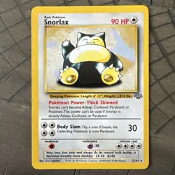 Pokemon TCG Snorlax Jungle Card 27/64 Unlimited Rare - Image 1