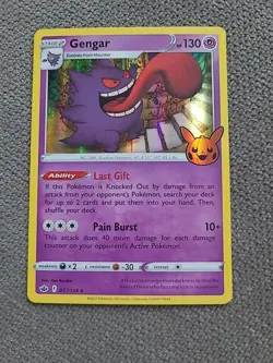 Pokemon TCG Gengar Trick or Trade Halloween Holo Rare Card 057/091 - Image 1