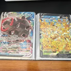 Lot of 34 Jumbo Pokemon Cards w/Binder - Includes Celebrations 25th Anniversary - Image 1