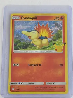 🔥 Pokemon Cyndaquil 10/25 HOLO 25th Anniversary Mcdonalds Promo 2021 Card TCG - Image 3