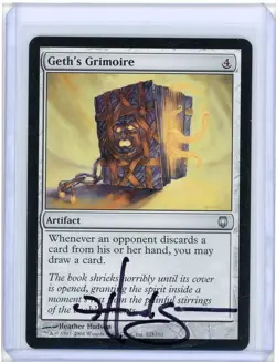 Geth's Grimoire Darksteel Artist Proof MTG (Last One) - Image 1