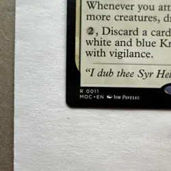 Wizards Chivalric Alliance - March of the Machine Rare Enchantment White 011 - Image 5