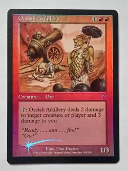 Magic MTG - Orcish Artillery (Foil) - 7th Seventh Edition - LP - Image 1