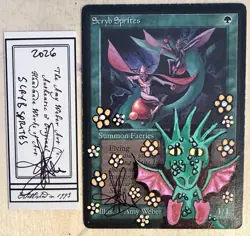 MTG Beta Scryb Sprites Alter Altered Sketch Art Amy WEBER Magic - Image 1