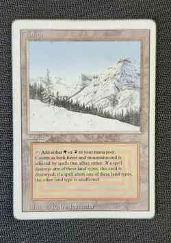 MTG Taiga Dual Land Revised Edition, HP Condition - Image 1