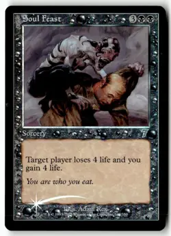 MTG Foil Soul Feast - 7th Edition Moderately Played English - Image 1