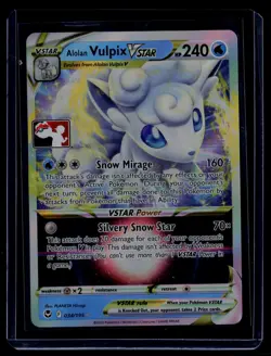 Pokemon TCG Prize Pack Series Cards #034/195 Alolan Vulpix VSTAR - Image 1
