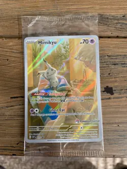 Pokemon TCG Mimikyu Scarlet & Violet Promo Pokemon Center Exclusive - Image 1