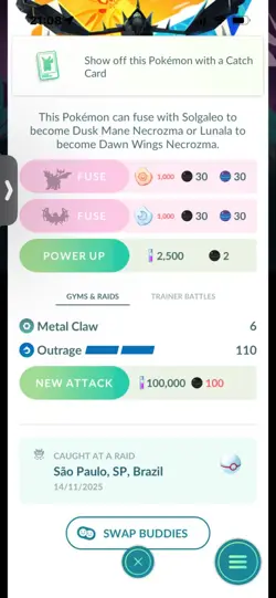 Pokemon Go Legendary Ultrabeast Necrozma ( Normal ) ( Background) - Image 2