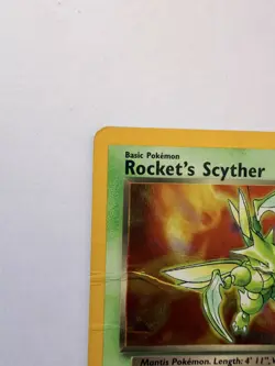 Rocket's Scyther 13/132 Gym Heroes Holo Rare Pokemon English WOTC Damaged - Image 5
