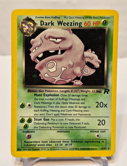 Dark Weezing 14/82 Holo Rare Unlimited Team Rocket Pokemon 1291 - Image 1