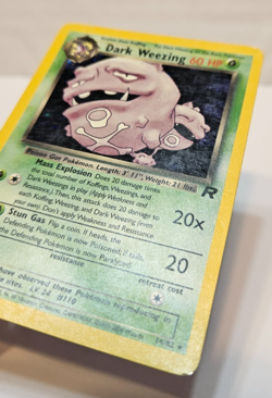 Dark Weezing 14/82 Holo Rare Unlimited Team Rocket Pokemon 1291 - Image 2