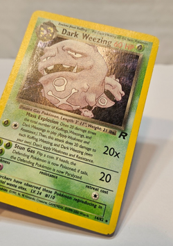 Dark Weezing 14/82 Holo Rare Unlimited Team Rocket Pokemon 1291 - Image 3