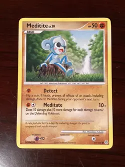 Pokemon Diamond & Pearl 89/130 Common Card - Meditite - Image 1