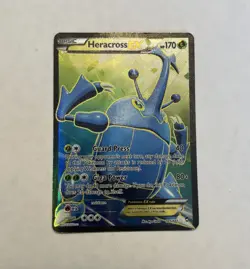 Heracross EX 105/111 Full Art XY Furious Fists 2014 Textured Pokemon Card NM - Image 1