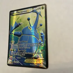 Heracross EX 105/111 Full Art XY Furious Fists 2014 Textured Pokemon Card NM - Image 3