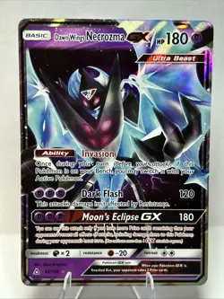 Pokemon TCG Dawn Wings Necrozma GX 63/156 Ultra Prism Holo NM - Image 1