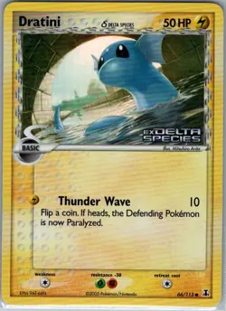 Dratini - (Delta Species) 66/113 Reverse Holo Delta Species - Pokemon NM - Image 1