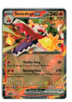 Skeledirge ex SVP 034 Promo Ultra Rare Pokemon TCG NM - Image 1