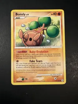 2007 Pokemon, Diamond & Pearl, #71/130 Bonsly Lv. 6, Common - Image 1
