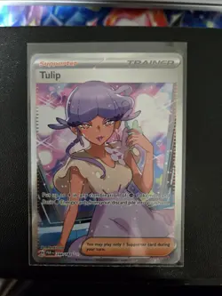 Pokemon TCG Tulip Paradox Rift 244/182 Holo Ultra Rare Full Art Trainer - Image 1