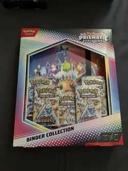 Pokemon TCG Scarlet & Violet Prismatic Evolutions Binder Collection Box Booster… - Image 1