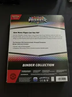 Pokemon TCG Scarlet & Violet Prismatic Evolutions Binder Collection Box Booster… - Image 2