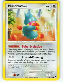 Munchlax - 70/111 Rising Rivals - Pokemon TCG - 2009 - Image 1