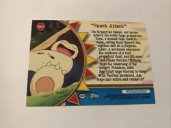 2000 Topps Pokemon Series 3 #OR11 Snack Attack Blue Logo 1st Orange Island Three - Image 2