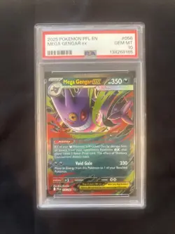 Mega Gengar EX 056/094 Pfl EN-phantasmal Flames Pokemon PSA 10 - Image 1