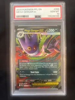 Mega Gengar EX 056/094 Pfl EN-phantasmal Flames Pokemon PSA 10 - Image 3