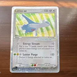 Pokemon TCG Latios ex EX Dragon Ultra Rare Holo 94/97 2003 Damaged - Image 1