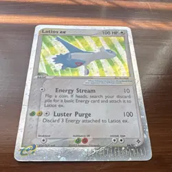 Pokemon TCG Latios ex EX Dragon Ultra Rare Holo 94/97 2003 Damaged - Image 2
