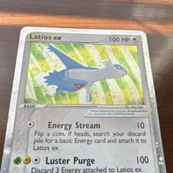 Pokemon TCG Latios ex EX Dragon Ultra Rare Holo 94/97 2003 Damaged - Image 4